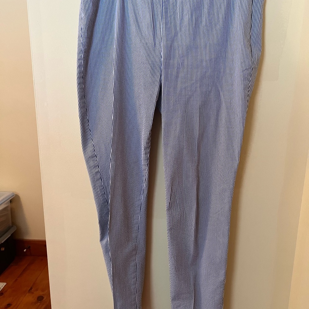 Talbots Navy and White Striped Garment